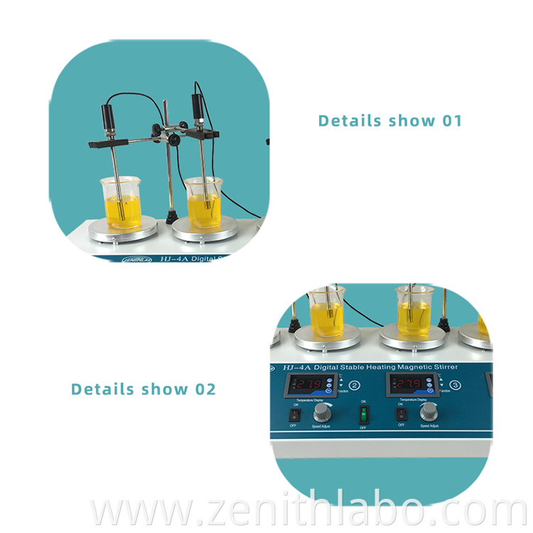 HJ-4A Four-in-one ceramic laboratory magnetic stirrer China